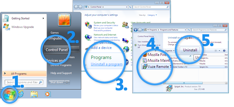 Remove Vuze Toolbar from your computer
