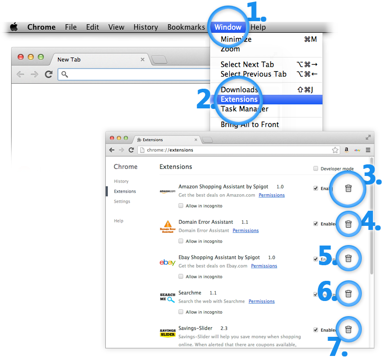 Uninstall Vuze Mac Extensions from Google Chrome